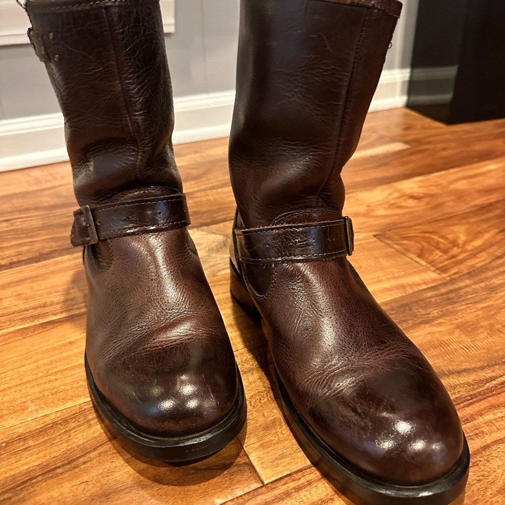 Men leather boots